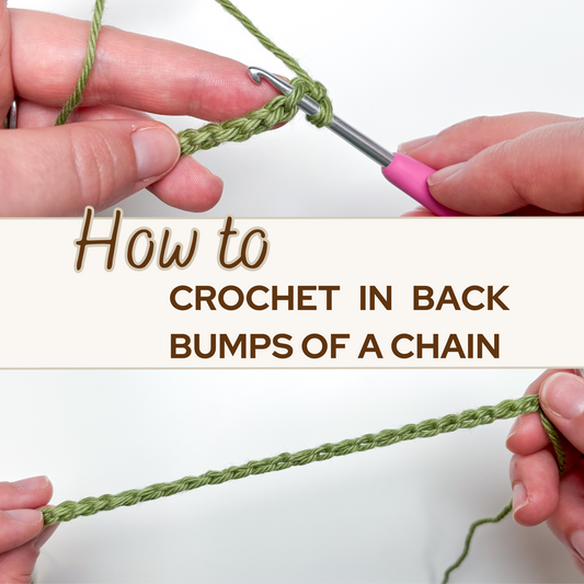 Crocheting in the Back Bumps of a Chain for Amigurumi