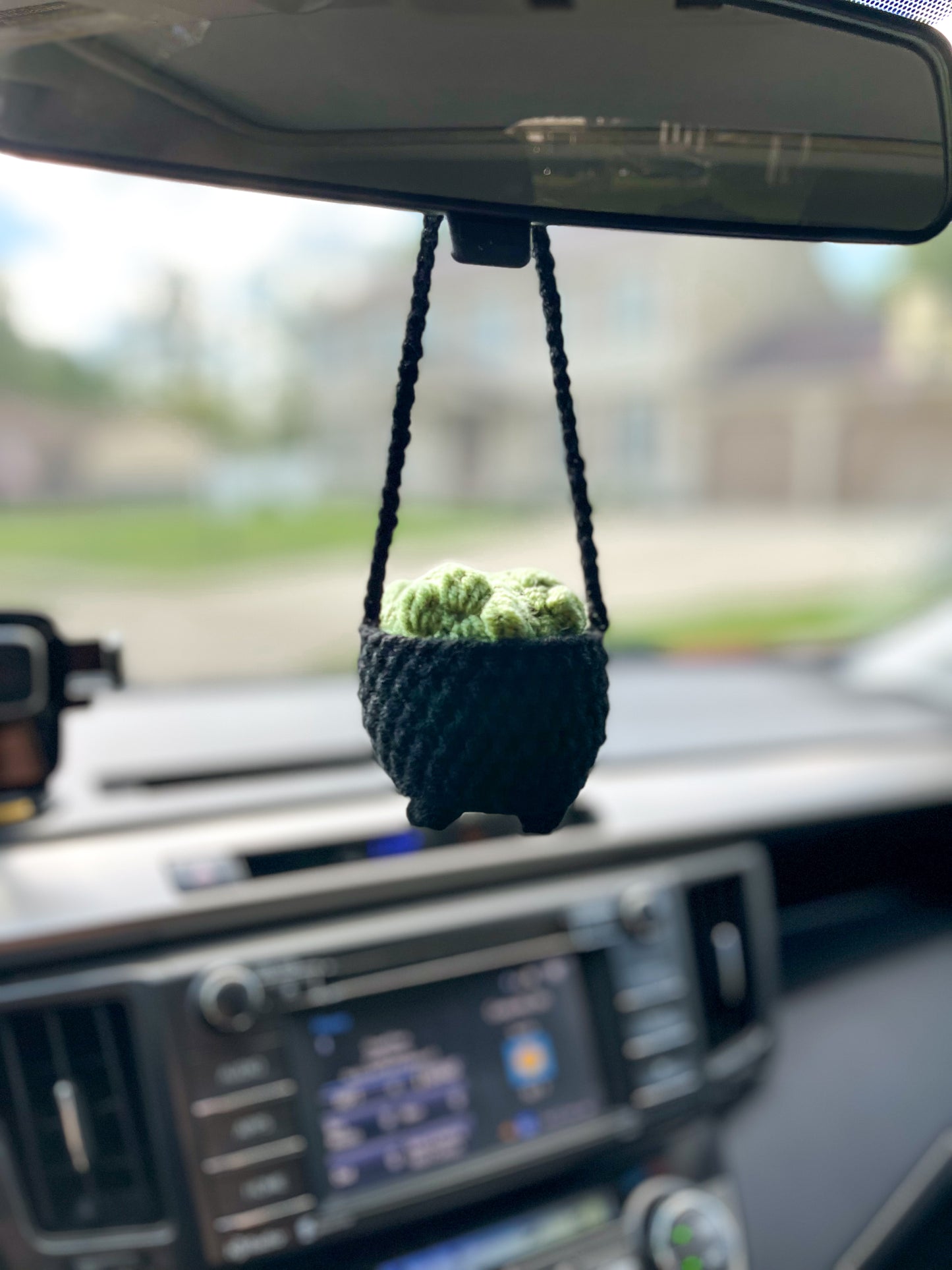 Halloween Car Hanging Plants Crochet Pattern