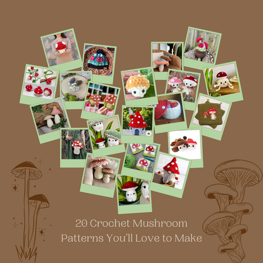 20 Crochet Mushroom Patterns You’ll Love to Make