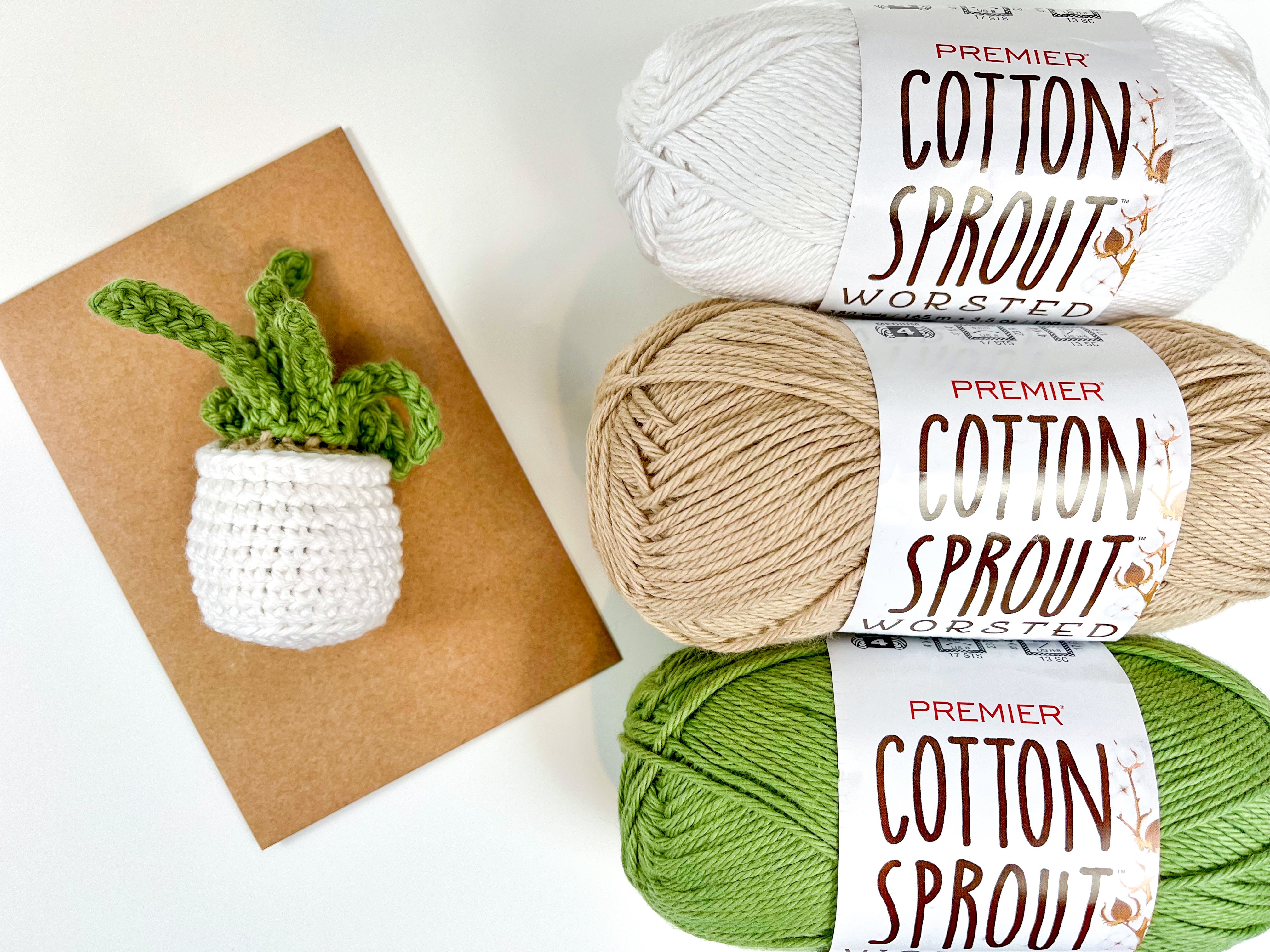Squibble No-Sew Mini Leafy Plant Crochet Pattern – Squibble's Crochet Corner